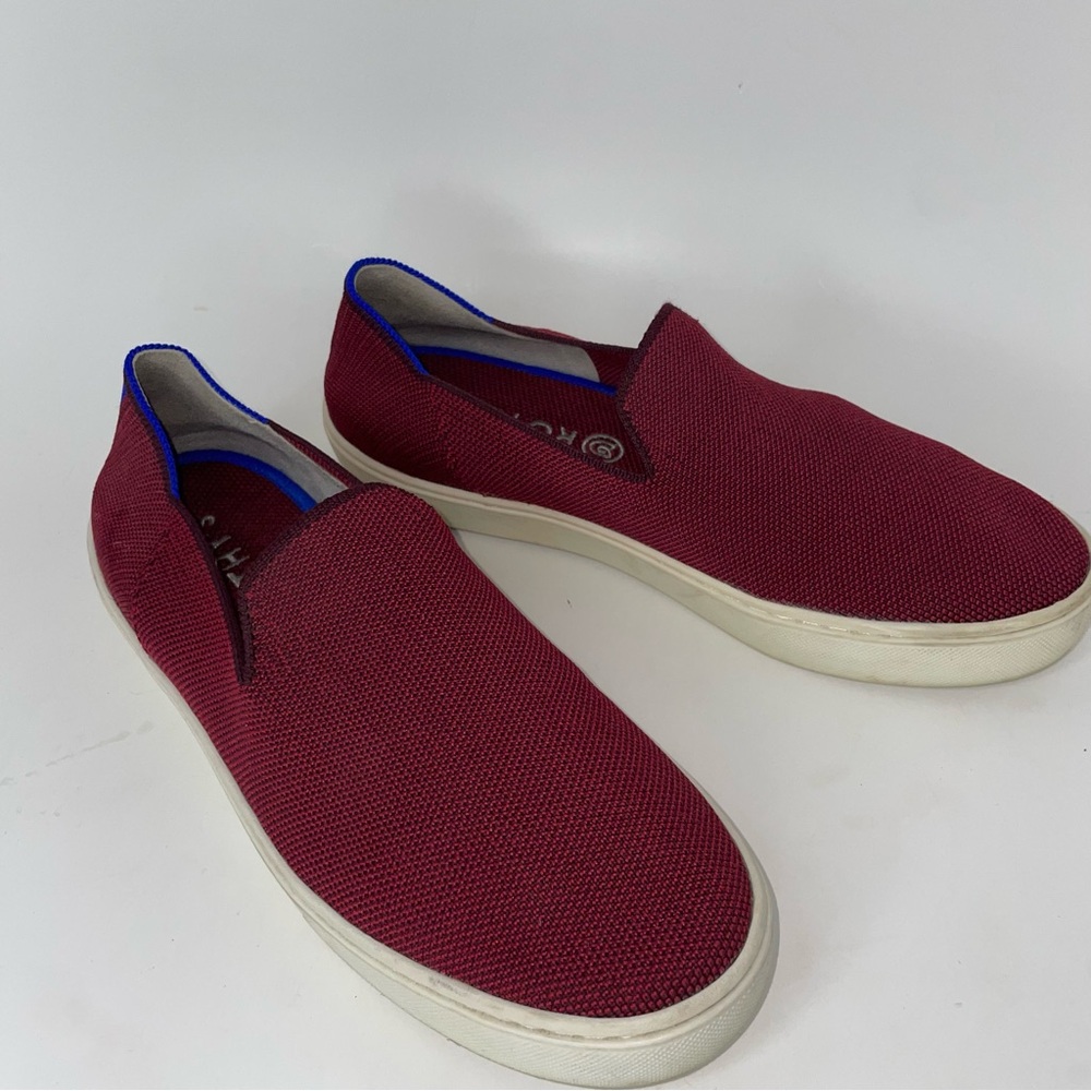 Rothy’s Red Maroon Slip On Sneakers Women’s Size 8.5 - Picture 5 of 13